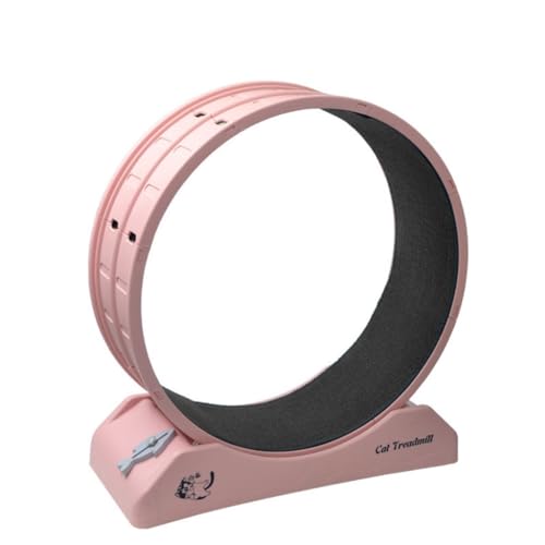 YGDYFDC Cat Wheel Laufband for Haustiere, Start- und Landebahn for Katzen, kreatives Laufrad for Haustiere, Katzen, Hunde, Katzen, leises Klettergerüst, Läufer, Spielzeug Katzenlaufrad(Pink) von YGDYFDC