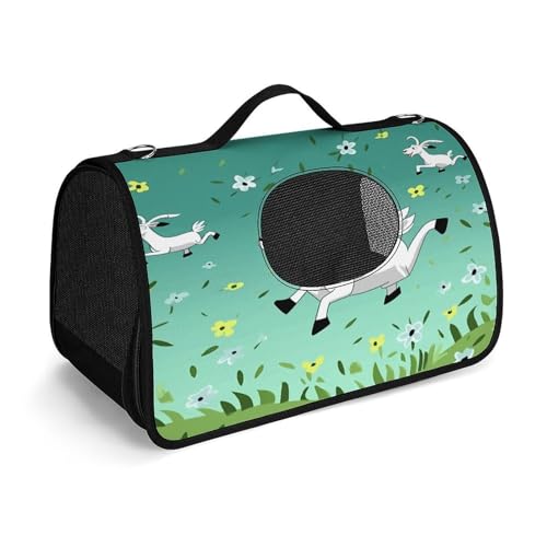 Haustier-Handtasche, modische Tragetasche für kleine Haustiere, Haustier-Tragetasche, Reise-Handtasche für Katzen und kleine Hunde von YHEGBFD