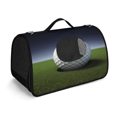 YHEGBFD Haustier-Handtasche, Golfball, modische Hundetasche, kleine Haustier-Tragetasche, Haustier-Tragetasche, Reise-Handtasche für Katzen und kleine Hunde von YHEGBFD