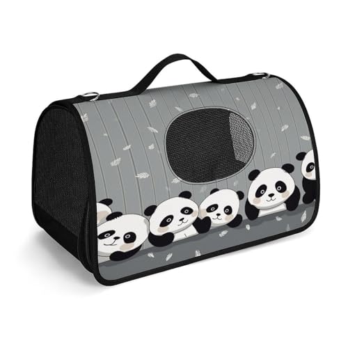 YHEGBFD Haustier-Handtasche, lustige Baby-Panda-Hunde-Tragetasche, kleine Haustier-Tragetasche, Haustier-Tragetasche, Reise-Handtasche für Katzen und kleine Hunde von YHEGBFD