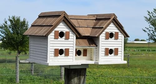 YHKHAR Doppelhaus Vogelhaus | extra großes Vogelhaus von YHKHAR