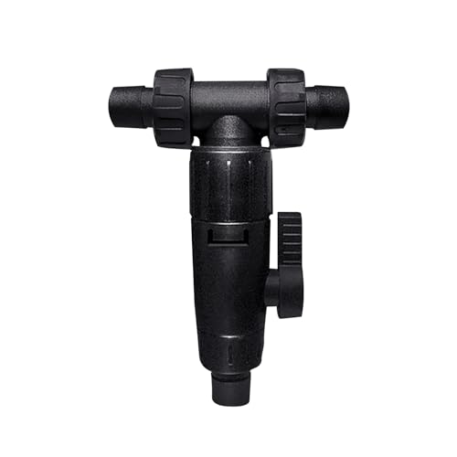 3-Wege-Wasserwechsler Adapter für Aquarienschlauch, Ventil des Aquariums,Wasserregelventil Schlauchanschluss des Schlauchs, Kontrolle des Wasserflusses mit Schnellentriegelungsgriff (12/16mm) von YHZNAGEM