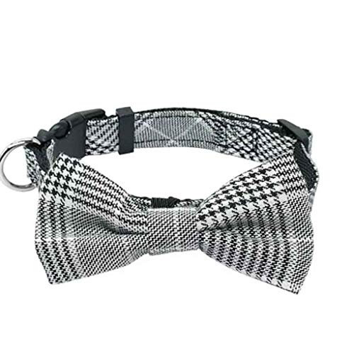 YIHANSS 1pc Tuch Haustier Hund Halskette Fliege Kragen Einstellbare Plaid Fliegen Krawatte Kragen Schöne Hund Welpen (Farbe: Stil 2) von YIHANSS