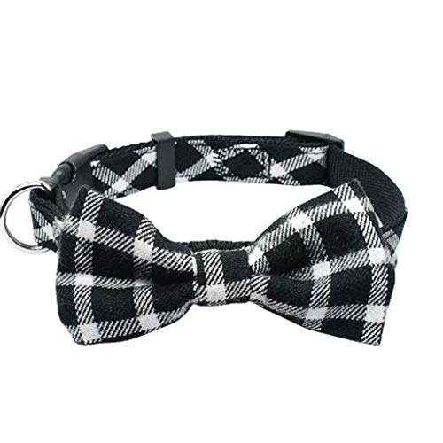 YIHANSS 1pc Tuch Haustier Hund Halskette Fliege Kragen Einstellbare Plaid Fliegen Krawatte Kragen Schöne Hund Welpen (Farbe: Stil 2) von YIHANSS