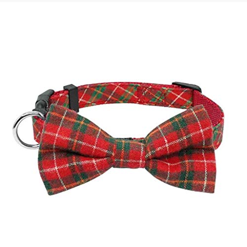 YIHANSS 1pc Tuch Haustier Hund Halskette Fliege Kragen Einstellbare Plaid Fliegen Krawatte Kragen Schöne Hund Welpen (Farbe: Stil 2) von YIHANSS