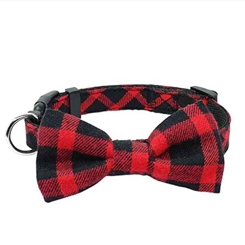 YIHANSS 1pc Tuch Haustier Hund Halskette Fliege Kragen Einstellbare Plaid Fliegen Krawatte Kragen Schöne Hund Welpen (Farbe: Stil 2) von YIHANSS