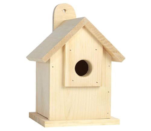 YIHAOBOX Meisen Nistkasten für Wildvögel Holz Vogelhäuschen mit sicherem Schutz gegen Nesträuber – Wetterfest zum aufhängen für draußen Meisen Nistkasten für Kohlmeisen und Blaumeisen von YIHAOBOX
