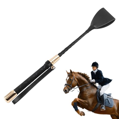 YIIWONI 30CM Gerte Pferd Mit PU-Leder, Reitgerte mit Griff und Aufhängeseil, Leichte Peitsche Pferd, Für Outdoor-Sport, Reitsport, Reitgerte Für Pferd Das Tägliche Training, Pferd Springen Renne von YIIWONI