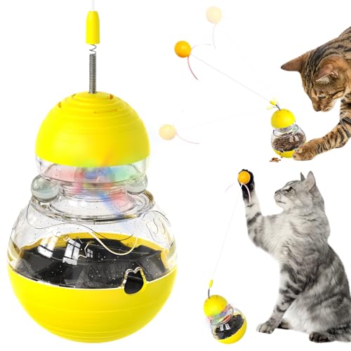 YIJISKY Katzenspielzeug, interaktives Katzenspielzeug für Hauskatzen, Katzenfutterspender, Katzen-Leckerli-Puzzle, Katzenpuzzles für Indoor-Katzen, Hände für Katzen, Leckerli-Spender, Spielzeug, von YIJISKY