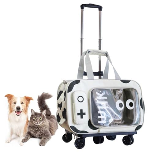 Transporttasche für Katze Hund, Hundetransportbox, Katzen Transport Rucksack Hunderucksack Faltbare Katzentransportbox für Katzen kleine Hunde bis 10kg von YIMBFCA