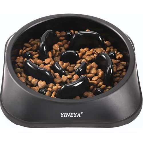 YINEYA Slow Feeder Hundenäpfe für kleine Rassen, langsamer Futternapf, Hundenapf für langsames Fressen, kleiner Hundenapf, langsamer Futternapf, Hunde-Puzzle-Futterschalen, Hundenäpfe kleiner Hund, von YINEYA