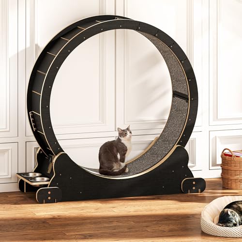 YITAHOME Katzenlaufrad Laufrad Katze, Laufrad Katzen XXL 1065x1010x380mm,Katzen Laufrad Katzenrad GeräUscharm Cat Wheel Katzenlaufrad für GroßE Katzen, Wohnungskatzen Fitness Katzenrad Fitnessgerät von YITAHOME