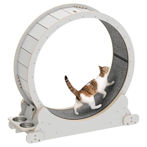 YITAHOME Katzenlaufrad Laufrad Katze, Laufrad Katzen XXL 1065x1010x380mm,Katzen Laufrad Katzenrad GeräUscharm Cat Wheel Katzenlaufrad für GroßE Katzen, Wohnungskatzen Fitness Katzenrad Fitnessgerät von YITAHOME