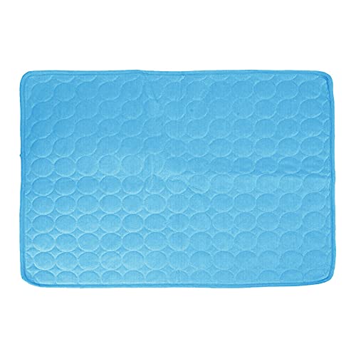 Kühlmatte Für Hunde Blue Pet Dog Kühlmatte Ice Silk Selbstkühlende Pad Decke Indoor Outdoor Home 2 Stück 60X50cm von YITON