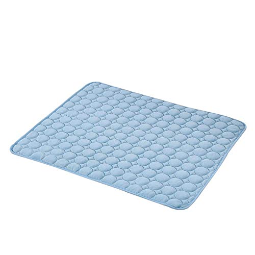 Kühlmatte Für Hunde Haustier Weiche Sommer Kühlmatten Decke 1 Stück Blau Haustier Hund Selbst Teppiche Matte Pad Sommermatte Haustier Kühlung Nicht Haftende Decke S von YITON