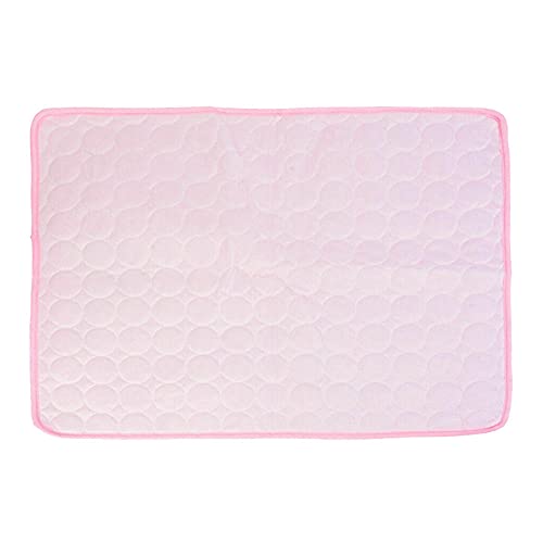 Kühlmatte Für Hunde Rosa Haustier Hund Kühlmatte Ice Silk Selbstkühlende Pad Decke Indoor Outdoor Home 2 Stück 60X50cm von YITON