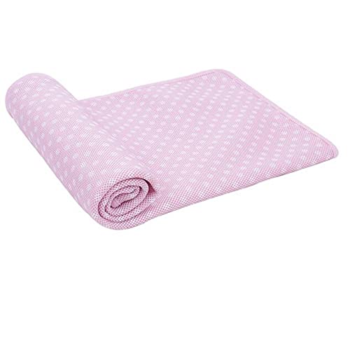 Kühlmatte Für Hunde Rosa Selbstkühle Sommer Haustiermatte Katze Cool Mat Pad Hundekühlung Schlafen Kennel Pad Reisematte Cool Kissen Sitz 1 Stück L von YITON