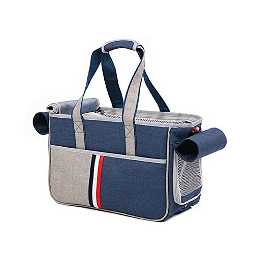 Rucksäcke Für Haustiere 1St Blau Haustier Hund Tasche Katze Hund Tragetasche Reisen Tragbare Handtasche Umhängetasche Heimtierbedarf L von YITON