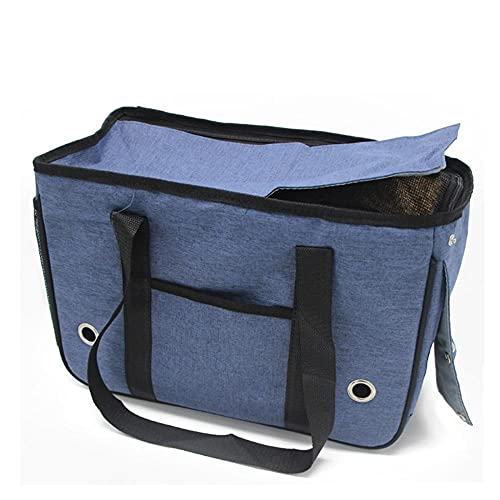 Rucksäcke Für Haustiere 1St Blau Sicherheit Nylon Mesh Klassische Outdoor Katzentrage Hundetasche Alle Abgedeckten Tragbaren Katzentaschen L von YITON