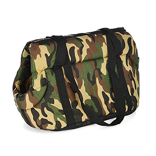 Rucksäcke Für Haustiere 1St Camouflage Faltbare Haustier Outdoor Tragetasche Hund Reisehandtasche Atmungsaktive Katze Tragbare Tragetasche Hunderiemen Fronttaschen L von YITON