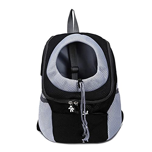 Rucksäcke Für Haustiere 1St Großer 45X36Cm Hunderucksack Träger Rucksack Für Haustier Netz Reiserucksack Atmungsaktive Outdoor Tragetaschen Schwarz von YITON