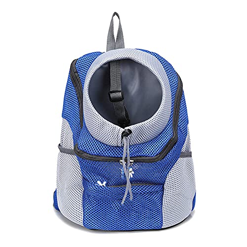 Rucksäcke Für Haustiere 1St Großer 45X36Cm Hunderucksack Tragerucksack Für Pet Mesh Reiserucksack Atmungsaktive Outdoor Tragetaschen Blau von YITON