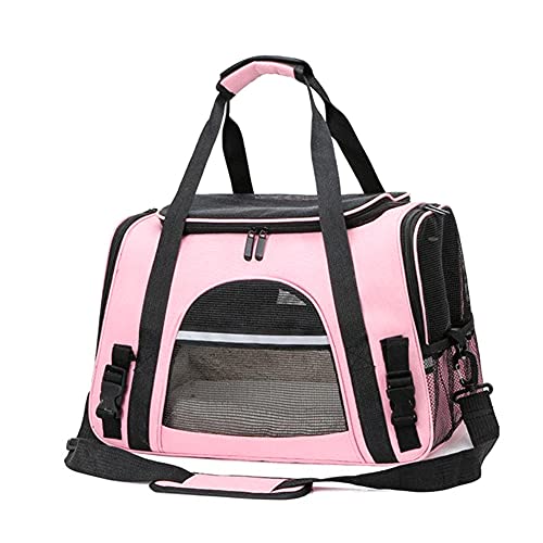 Rucksäcke Für Haustiere 1St Haustier Katzentragetaschen Rucksack Transport Haustiertasche Schloss Sicherheitsreißverschlüsse Tragbare Atmungsaktive Taschen Rosa von YITON