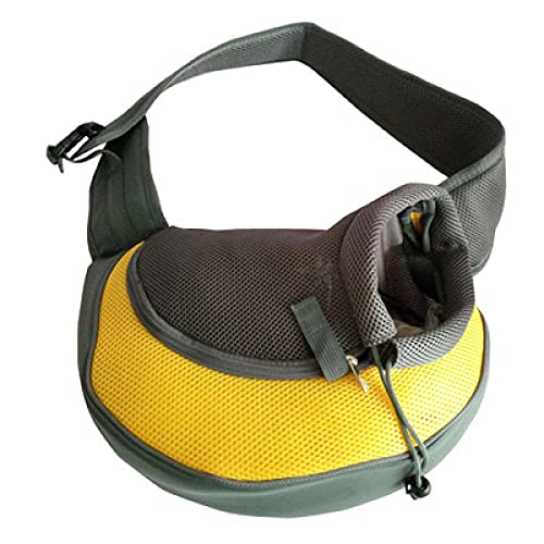 Rucksäcke Für Haustiere 1St Hundetrage Outdoor Reisehandtasche Komfort Einzel Umhängetasche Hundezubehör Für Kleine Hunde Tragetasche Gelb M von YITON