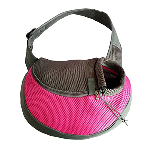 Rucksäcke Für Haustiere 1St Hundetrage Outdoor Reisehandtasche Komfort Einzel Umhängetasche Hundezubehör Für Kleine Hunde Tragetasche Rosa M von YITON