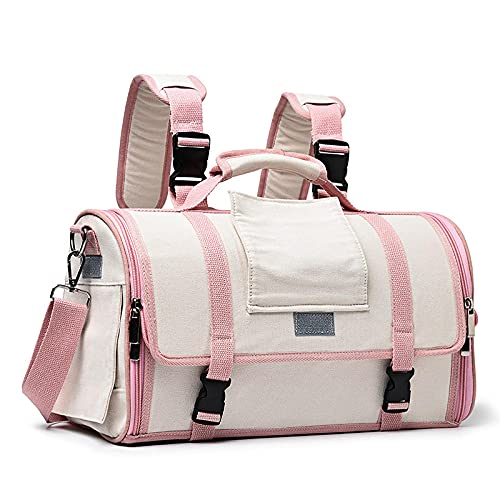 Rucksäcke Für Haustiere 1St L Größe Hund Katze Rucksack Tragbare Outdoor Reisetasche 2 In 1 Neueste Katzentragetaschen Atmungsaktive Haustiertrage Beige von YITON