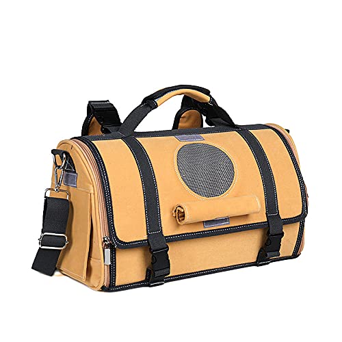 Rucksäcke Für Haustiere 1St L Größe Hund Katze Rucksack Tragbare Outdoor Reisetasche 2 In 1 Neueste Katzentragetaschen Atmungsaktive Haustiertragen Gelb von YITON