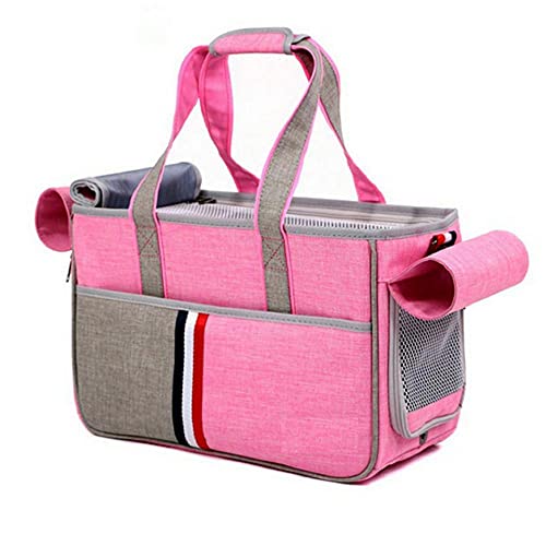 Rucksäcke Für Haustiere 1St Rosa Haustier Hundetasche Katze Hund Tragetasche Reisen Tragbare Handtasche Umhängetasche Heimtierbedarf L von YITON