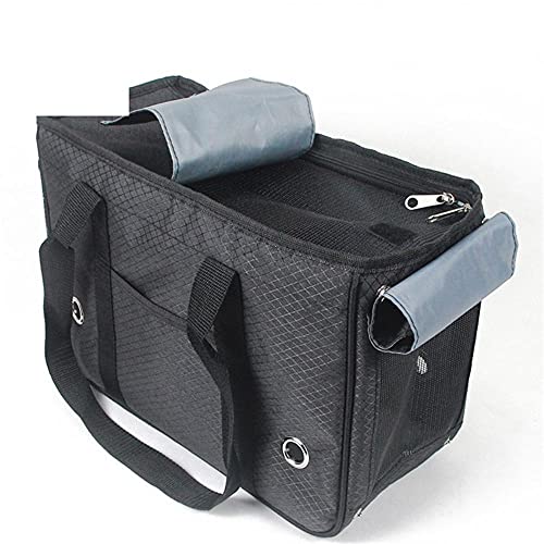 Rucksäcke Für Haustiere 1St Schwarz Sicherheit Nylon Mesh Klassische Outdoor Katzentrage Hundetasche Alle Abgedeckten Tragbaren Katzentaschen L von YITON