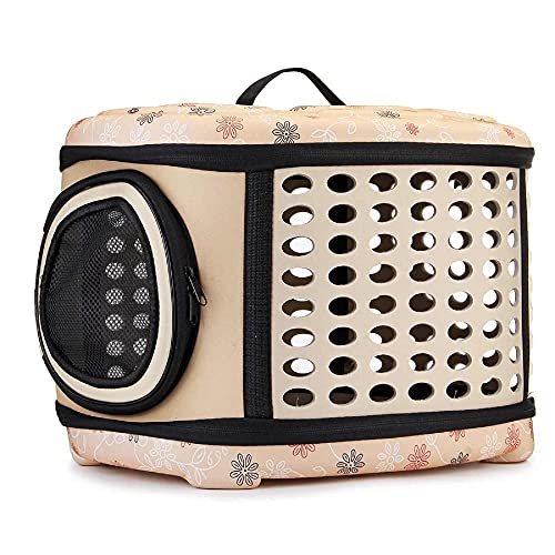 Rucksäcke Für Haustiere 1St Tragbare Hundetragetasche Katzenhandtasche Faltbare Outdoor Reise Haustiertasche Schulterrucksack Beige von YITON