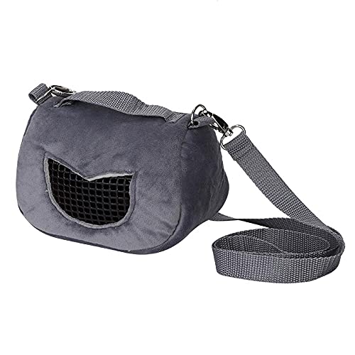 Rucksäcke Für Haustiere 2St Faltbare Tragbare Handtasche Pet Carry Travel Cage Carrier Flanell Tasche Hamster Ratte Warm Schlaf Reisetasche L von YITON