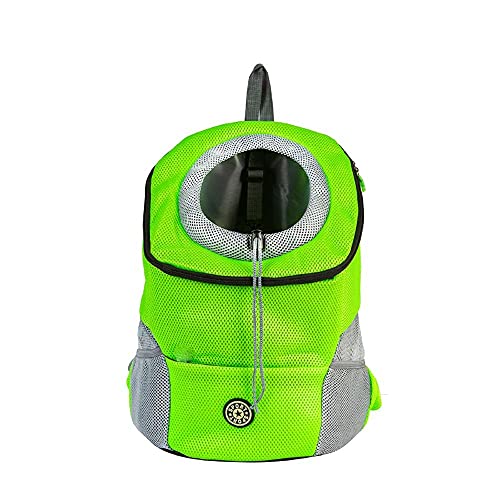 Rucksäcke Für Haustiere Grün Doppelschulter Tragbarer Reiserucksack 1St Outdoor Haustier Hund Tragetasche Haustier Hund Fronttasche Mesh Rucksack M von YITON