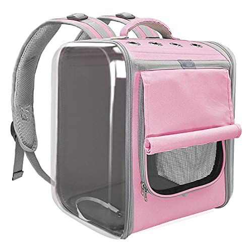 Rucksäcke Für Haustiere Haustiertrage Rucksack 1St Atmungsaktive Katze Reise Outdoor Umhängetasche Für Kleine Hunde Katzen Tragbare Heimtierbedarf Rosa von YITON