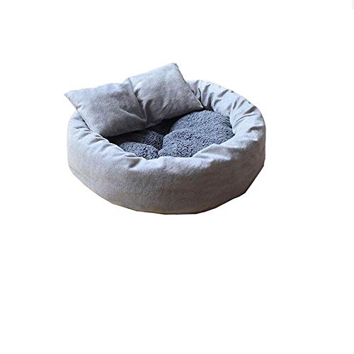 YITON Haustier Bett Graues Haustier Katzensofa Hundebetten Atmungsaktiver Boden Weiches Warmes Katzenbett Haus Für Kleine Mittlere Hunde Pads 1St M. von YITON