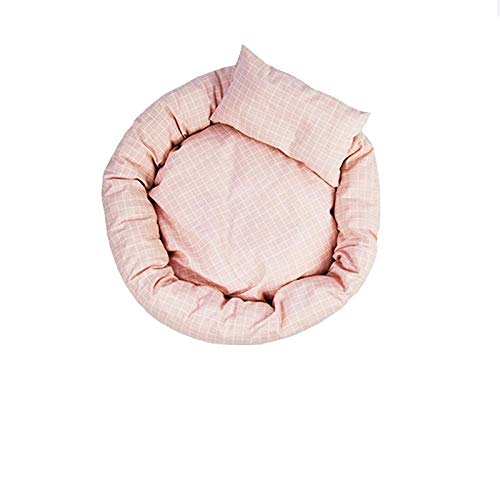 YITON Haustier Bett Rosa Haustier Katzensofa Hundebetten Atmungsaktiver Boden Weiches Warmes Katzenbett Haus Für Kleine Mittlere Hunde Pads 1St L. von YITON