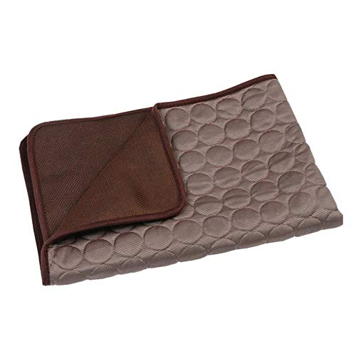 YITON Kühlmatte Für Hunde Sommer Haustier Kühlmatte 4 Größen Selbstkühlende Hundematte Pet Pad Schlafkissen Tragbare Tour Camping Bettmatte 1 Stück 70X56cm56 von YITON