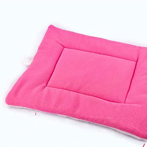 YITON Warme Hundematten Rosa Hundeunterlage Baumwollbetten Weiche Haustiermatte Haustier Winter Warme Matten Pelzbettunterlage Selbstwärmedecke Thermische Waschbare Matte 2St 45X32Cm von YITON