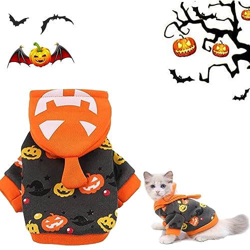 Haustier Halloween Kostüme,Hundekostüm Halloween,Hunde Anzug,Katzen Kostüm,Kürbis Hund Kostüme,Haustierkostüm Für Hunde Und Katzen.Für Kleine Mittlere Hunde Katzen (L(3-5) KG) von YITONGFU