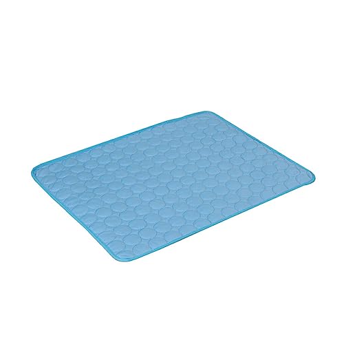 YIUPEDRFG Hundeunterlage Katzenmatte Heimtierbedarf Haushaltszubehör Praktisch Waschbar Universal Faltdesign Mehrfarbig Atmungsaktiv, Blau,70 * 55cm, L von YIUPEDRFG