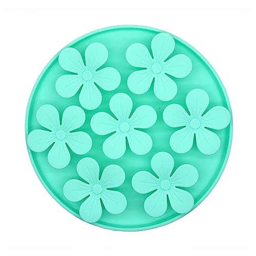 YIUPEDRFG Slow Feeder Bowl Puppy Cat Anti Chock Food Leck Pad Futternäpfe Puzzles Anreicherungsspielzeug Beruhigende Leckerlimatte für, Grün von YIUPEDRFG