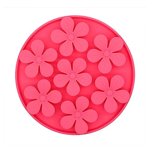 YIUPEDRFG Slow Feeder Bowl Puppy Cat Anti Chock Food Leck Pad Futternäpfe Puzzles Anreicherungsspielzeug Beruhigende Leckerlimatte für, Rosenrot von YIUPEDRFG