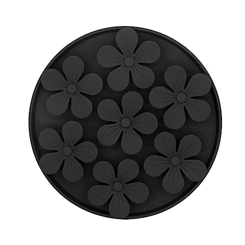 YIUPEDRFG Slow Feeder Bowl Puppy Cat Anti Chock Food Leck Pad Futternäpfe Puzzles Anreicherungsspielzeug Beruhigende Leckerlimatte für, Schwarz von YIUPEDRFG