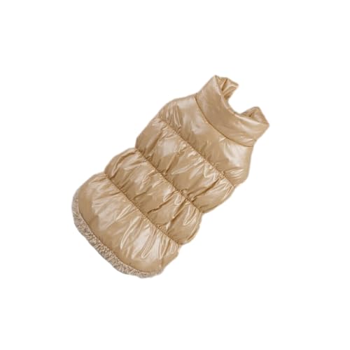 YIUPEDRFG Warm mit Hundebekleidung, Jacken, Winter Essentials für pelzige Freunde, gesunde und hygienische Winter Haustiermäntel aus Baumwolle, Beige, XL von YIUPEDRFG