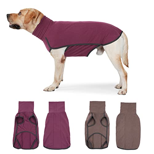 YIWENG Hundepullover Rollkragen Warme Winter Pullover Haustierkleidung für kleine mittelgroße Hunde von YIWENG