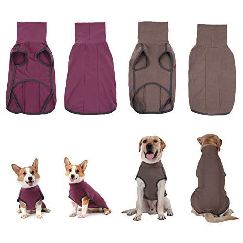 YIWEOG Warmer Pullover Hundepullover Rollkragen Warme Winter Pullover Haustierkleidung für kleine mittelgroße Hunde von YIWEOG