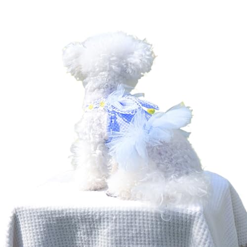 YIYELIY Hundekleid Welpenrock Haustier ​Hunde Kleid Prinzessin Brautkleid Abendkleid Kleid Shirts Kleidung für Hunde Katzen (M) von YIYELIY